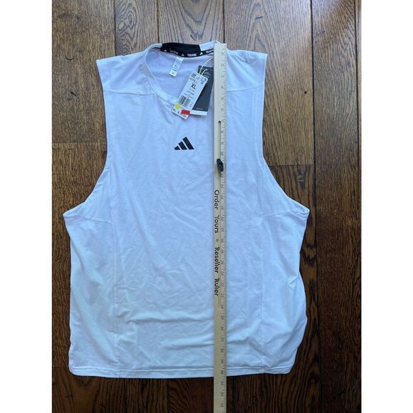 NWT Adidas Designed for Training Workout Tank Top White Mens Size XL Extra Large - Picture 4 of 7